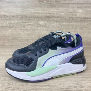 Puma X-Ray Fade Purple Black Women's Lace Up Sneaker Size 7.5
